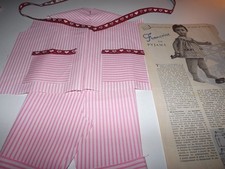 KIT découpé VETEMENT,poupee ancienne .Francoise MODES ET TRAVAUX Avril  1956