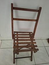 RARE Chaise ancienne en bois de peintre / pêcheur - Mobilier Vintage Déco Antan