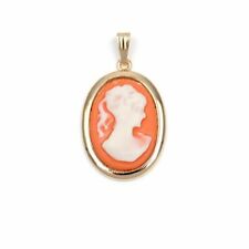 Pendentif "camée"plaqué or