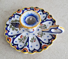 Ancien bougeoir en faïence