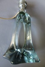 ancien pied de lampe en cristal