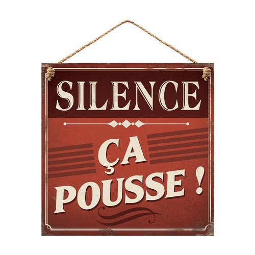 Panneau métal humour - , wc