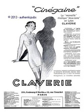 PUBLICITE CLAVERIE CINEGAINE