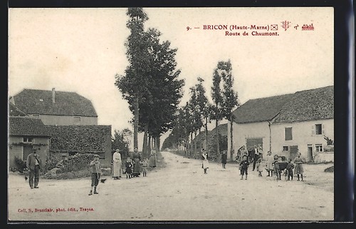Cpa bricon route chaumont - cpa,