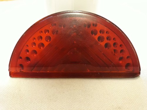 Ancien verre feu - verre, rouge