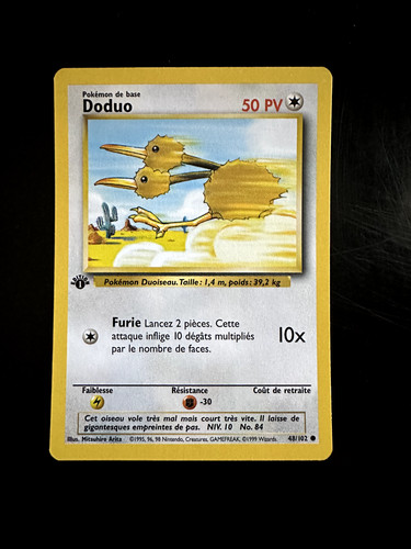 Carte pokémon french - french, doduo