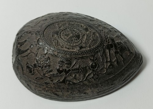 Demi noix coco sculptée - noix,