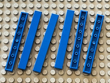 6 x LEGO Blue Tile 1 x 8 Ref 4162 Set 7739 10143 60051 6541 6971 8214 7288 80013
