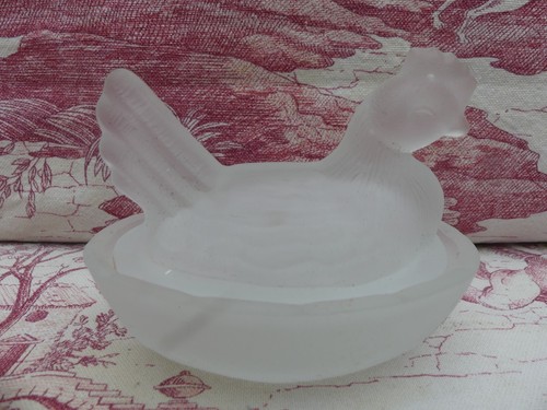 Petite poule verre - poule, moulé