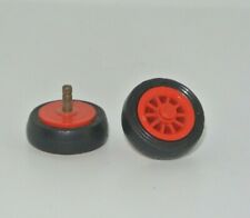 LEGO : 2x Roue à rayons 2 x 2 Pneu lisse - Réf bb0019c01 - Set 375 338 374 565  