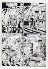 GIORDAN : VIGOR L'ATOLL TABOU PLANCHE ORIGINALE AREDIT PAGE 2