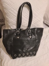SAC A MAIN CUIR LISSE NOIR
