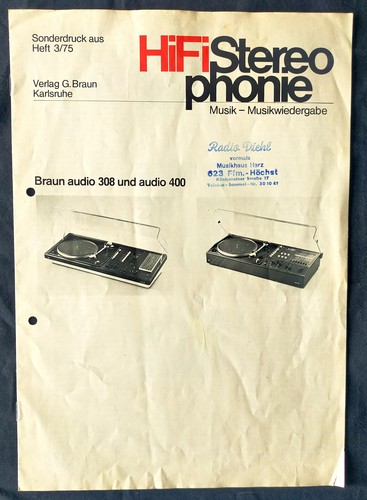Braun audio 308 400 - 308, &