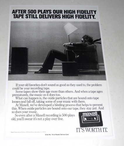 Maxell tape blown away - maxell, away"