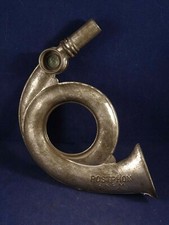 Ancien jouet musical instrument cor tôle POSTPHON GERMANY 1930 PABRU miniature