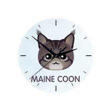 Maine Coon horloge avec un chat Art-Dog