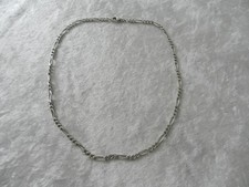 Chaîne collier en argent massif Minerve maille 3 mm / Figaro