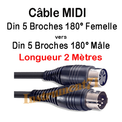 Câble midi din broches - din, 5