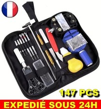 ✅ 147 PCS Kit Ensemble Outils Réparation Montre Ouvre Boîte Remplacement Piles
