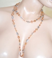 Sautoir femme or rose doré