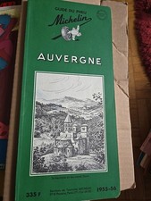 Guide du pneu France michelin Auvergne 1955 1956 T Bon Etat.