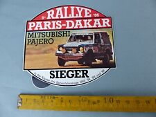 Autocollant Sticker MITSUBISHI Paris Dakar 1986 Aufkleber VINTAGE B14
