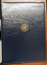 Porte menu cuir A4 champagne