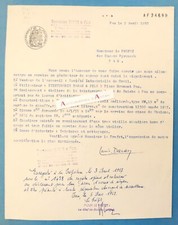 ● PAU 1957 - Teinturerie DARAN & fils - Générateur de vapeur - lettre au préfet