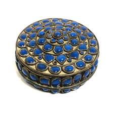 Vintage Ghau Box Tibetan Lapis