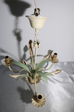 Vintage Lustre Métal 3 fleurs