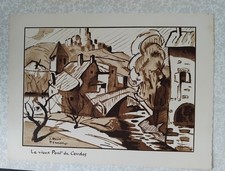 Lithographie mario perouse - lithographie,