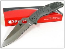 Couteau Spyderco Endura 4 Military Green Lame Acier VG-10 Manche FRN SC10PSFG