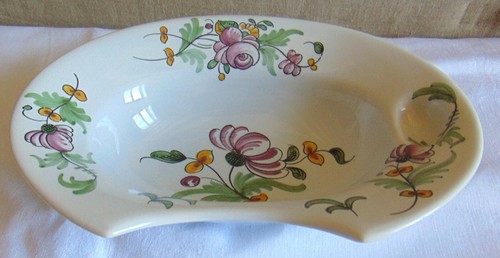 Plat barbe faience de - faience,