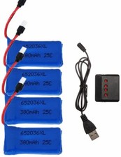 Lot de 4 batteries LiPo 3.7V