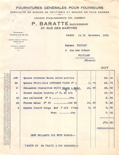 1932 fournitures generales - 1932,