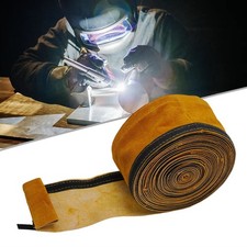 Cuir Tig Soudure Torche Câble Housse Piqué Mig / Plasma Câble Manches Jaune