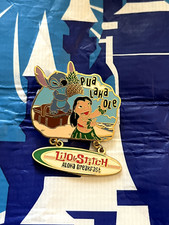 Disney The Happiest Place on Earth Pin Trading Stitch Aloha Breakfast LE