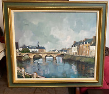 PEINTURE HUILE  SIGNEE JP LE