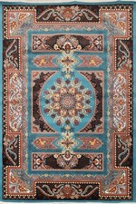 Hereke Turque Bleu Zone Tapis