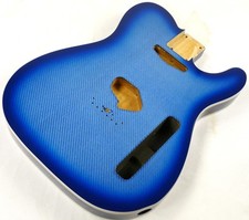 Tele Body 3 pcs North American Alder Fiber Glass Veener Blue 2.63kg