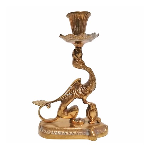 Bougeoir antique dragon - bougeoir,