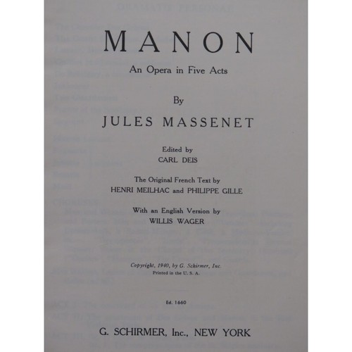 Massenet jules manon - jules, opéra