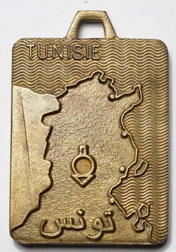 Medaille rectangulaire tunisie - rectangulaire,