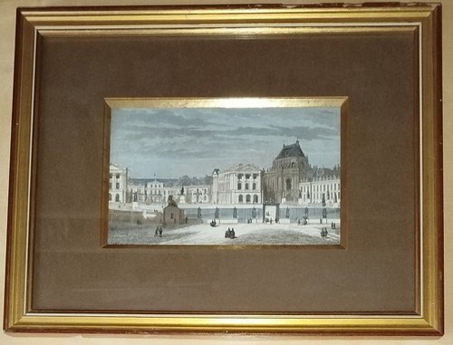 Gravure ancienne chateau - gravure,