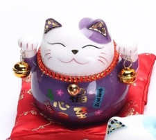Tirelire Maneki Neko Violet