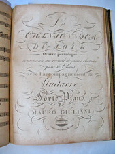 RECUEIL partitions rares début XIXe Italien Français Musique gravée Part Guitare