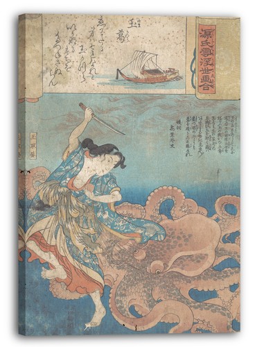 Toile cadres utagawa kuniyoshi - toile/cadres,