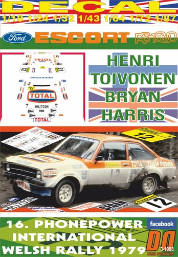 Decal ford escort 1800 - escort,