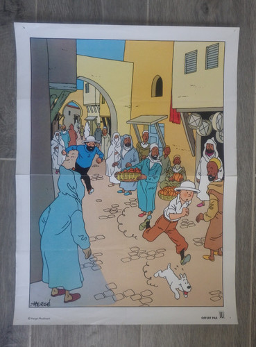 Affiche hergé moulinsart - affiche,
