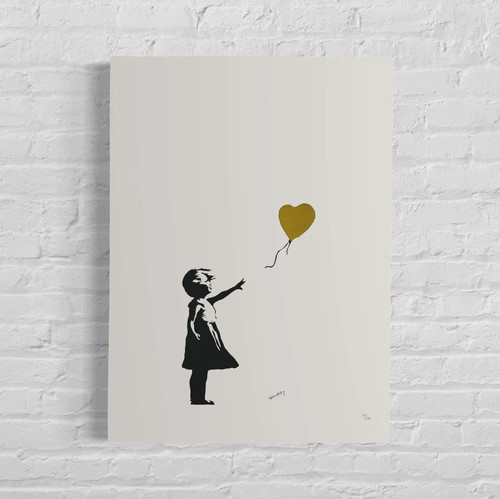 Banksy fille ballon - banksy, (or)